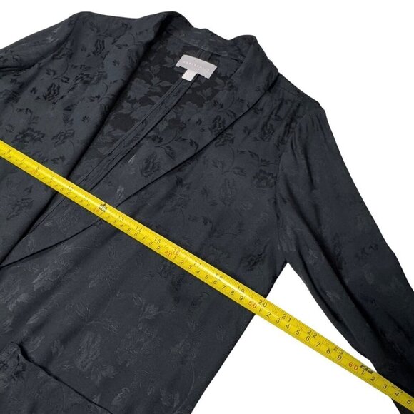 Jacquard Blazer Sz.S Oversized Black Floral Textured Open Front
Goth Grunge Boho - Picture 7 of 11